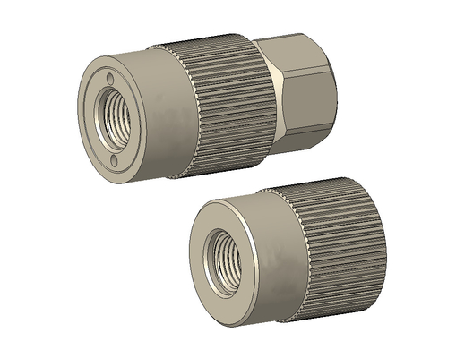 TF240-serie Gedrukt roestvrij staal en aluminium legering Handschroeven Type Quick Connect Coupling
