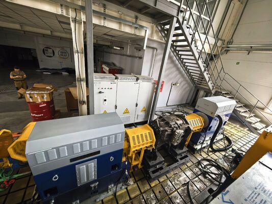 SSCH350-4000/10000 350kW transmissie type dynamometer testbank systeem