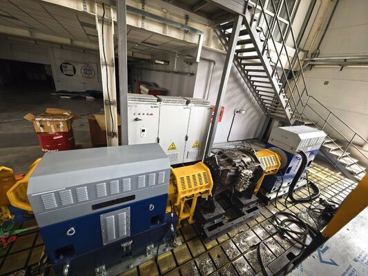 SSCD500-1500/3800 500kW 3183 Nm Transmissietype Dynamometer Testbank Systeem