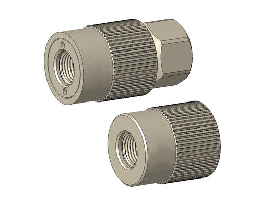 TF240-serie Gedrukt roestvrij staal en aluminium legering Handschroeven Type Quick Connect Coupling